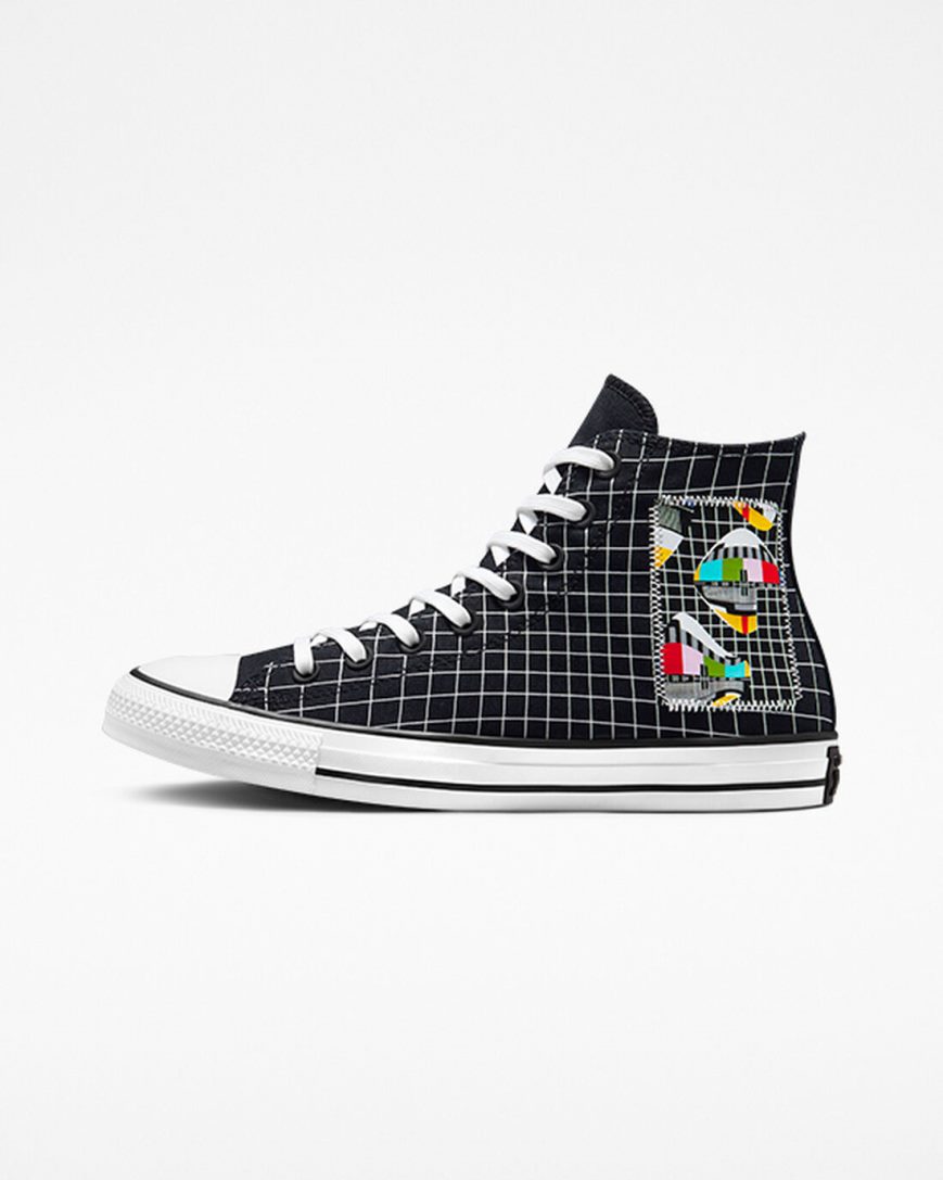 Zapatillas Altas Converse Chuck Taylor All Star Color Grid Hombre Blancas Multicolor Marrones | PE L2754P